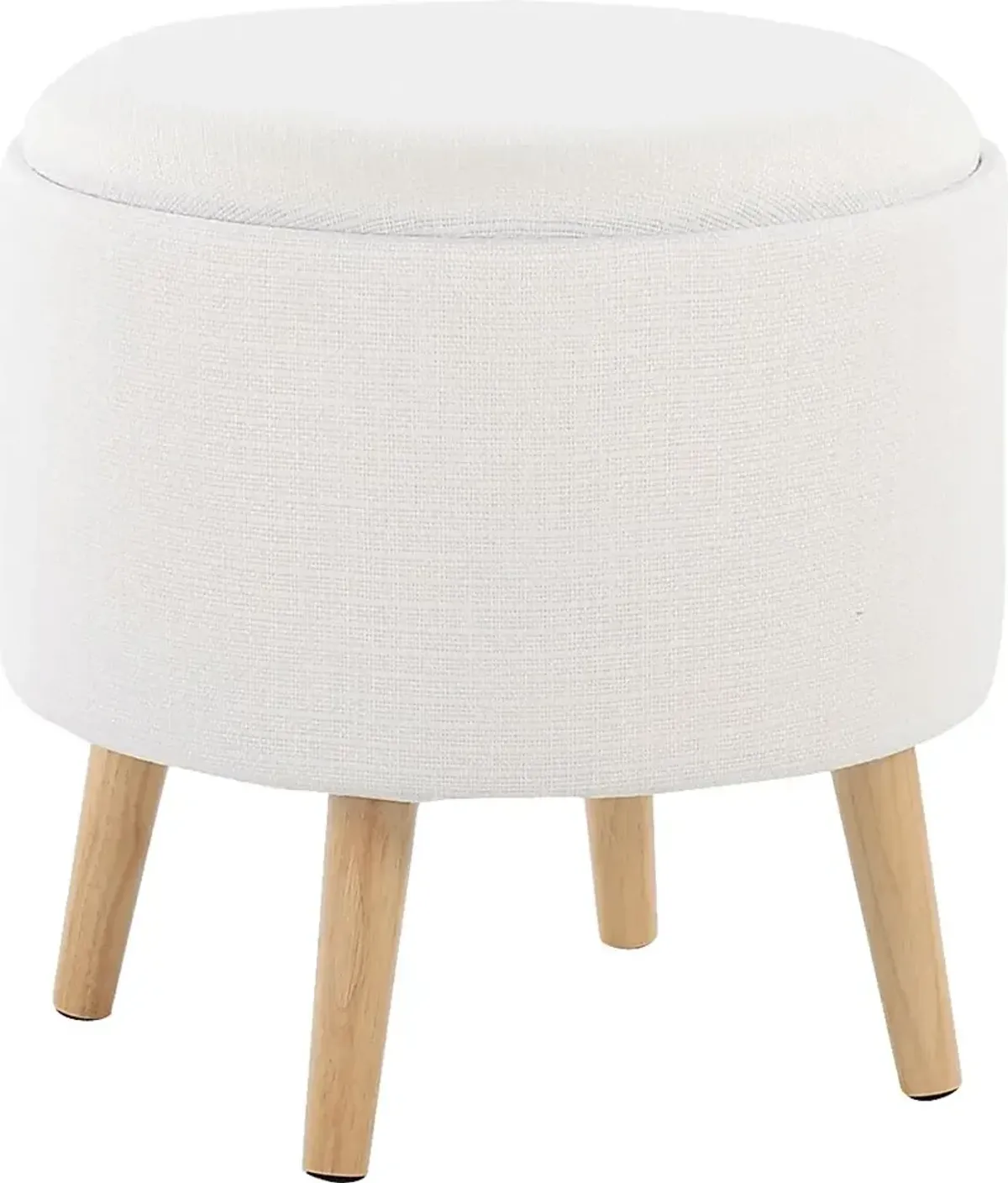 Leverde White Ottoman, Set of 2