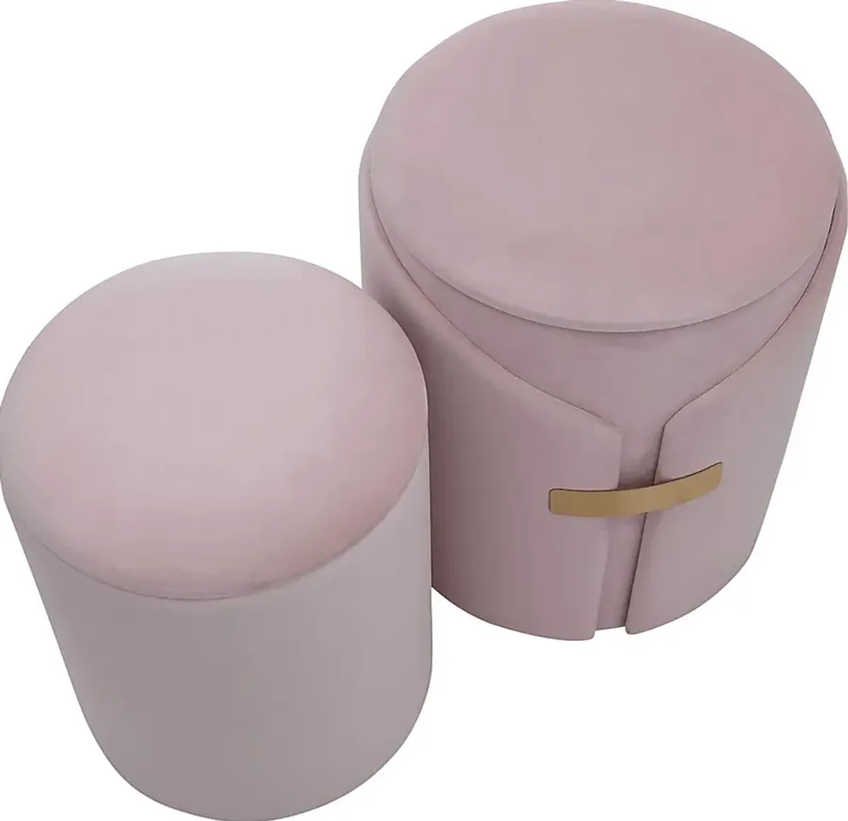 Atholgate Blush Ottoman, Set of 2