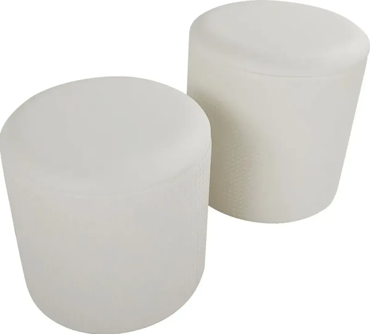 Clarinth Cream Ottoman, Set of 2