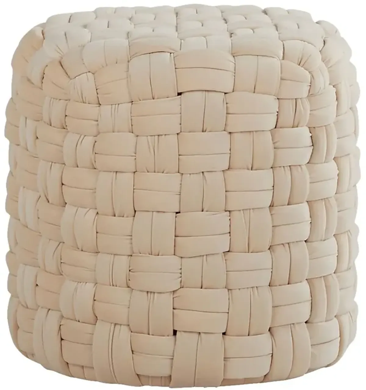 Clendenin Cream Ottoman