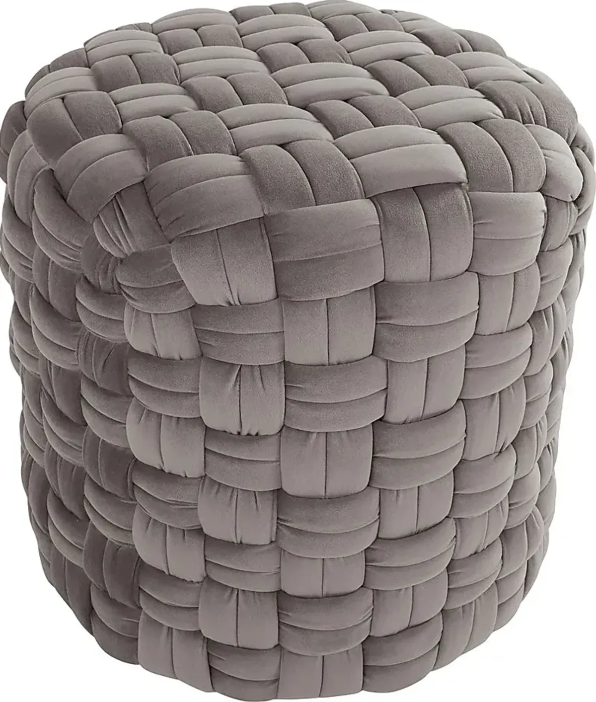 Clendenin Gray Ottoman