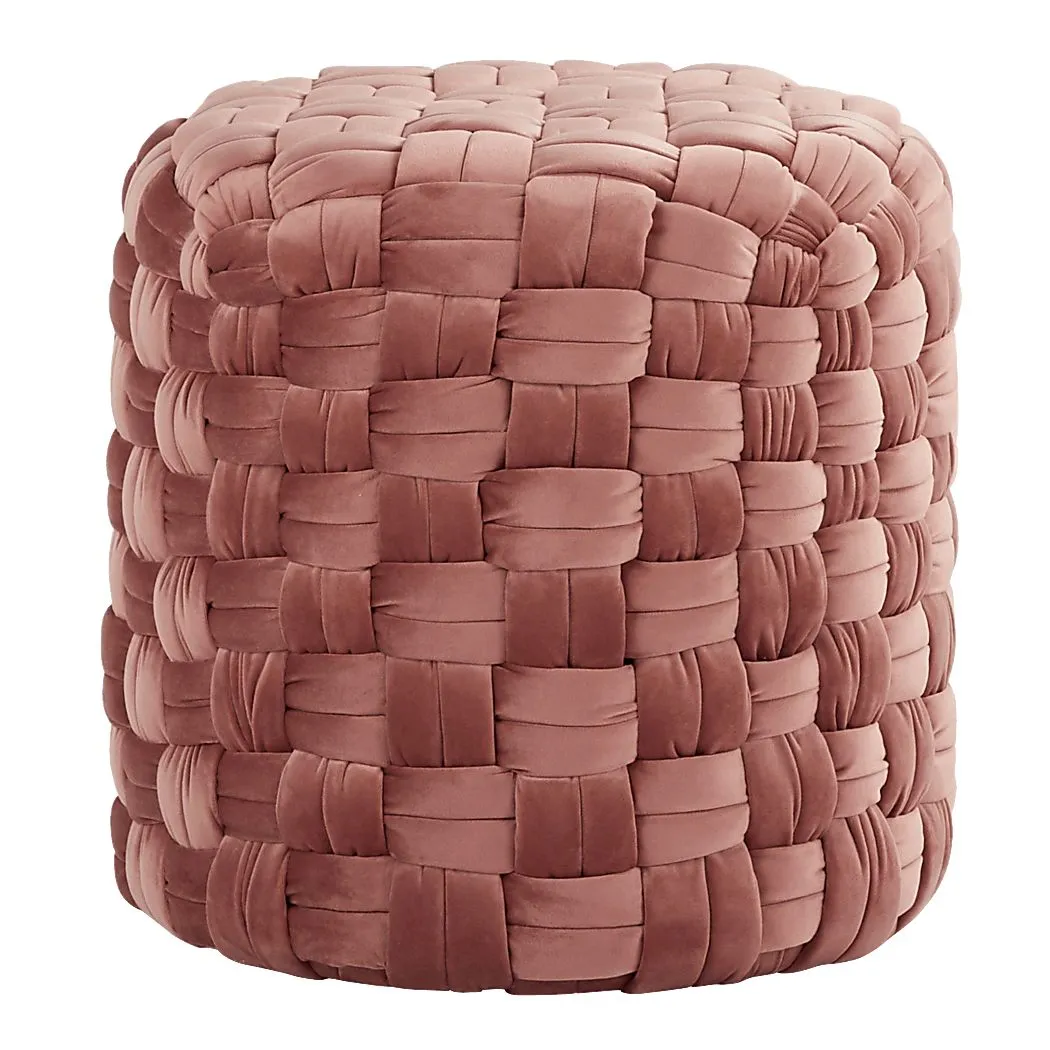 Clendenin Blush Ottoman