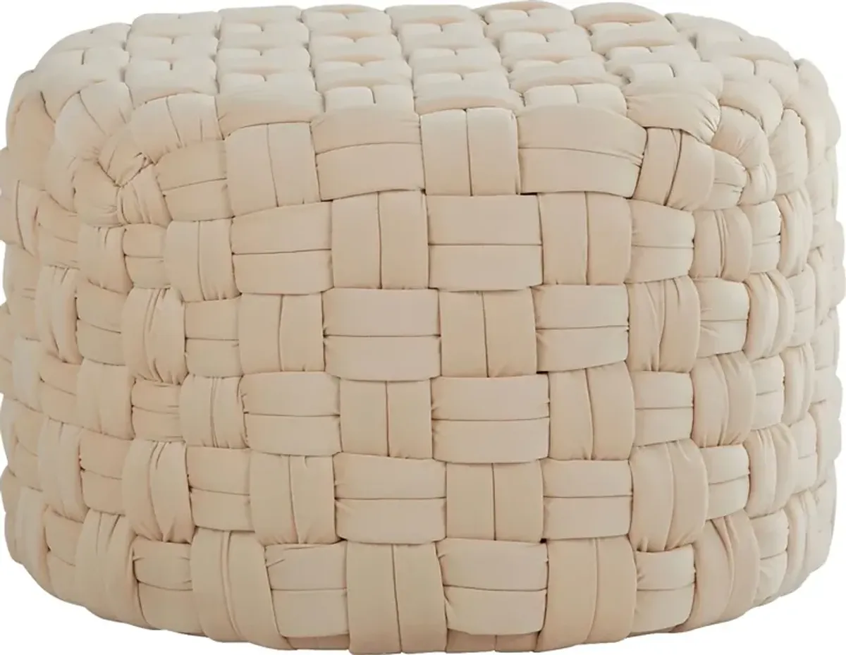 Colearine Cream Ottoman