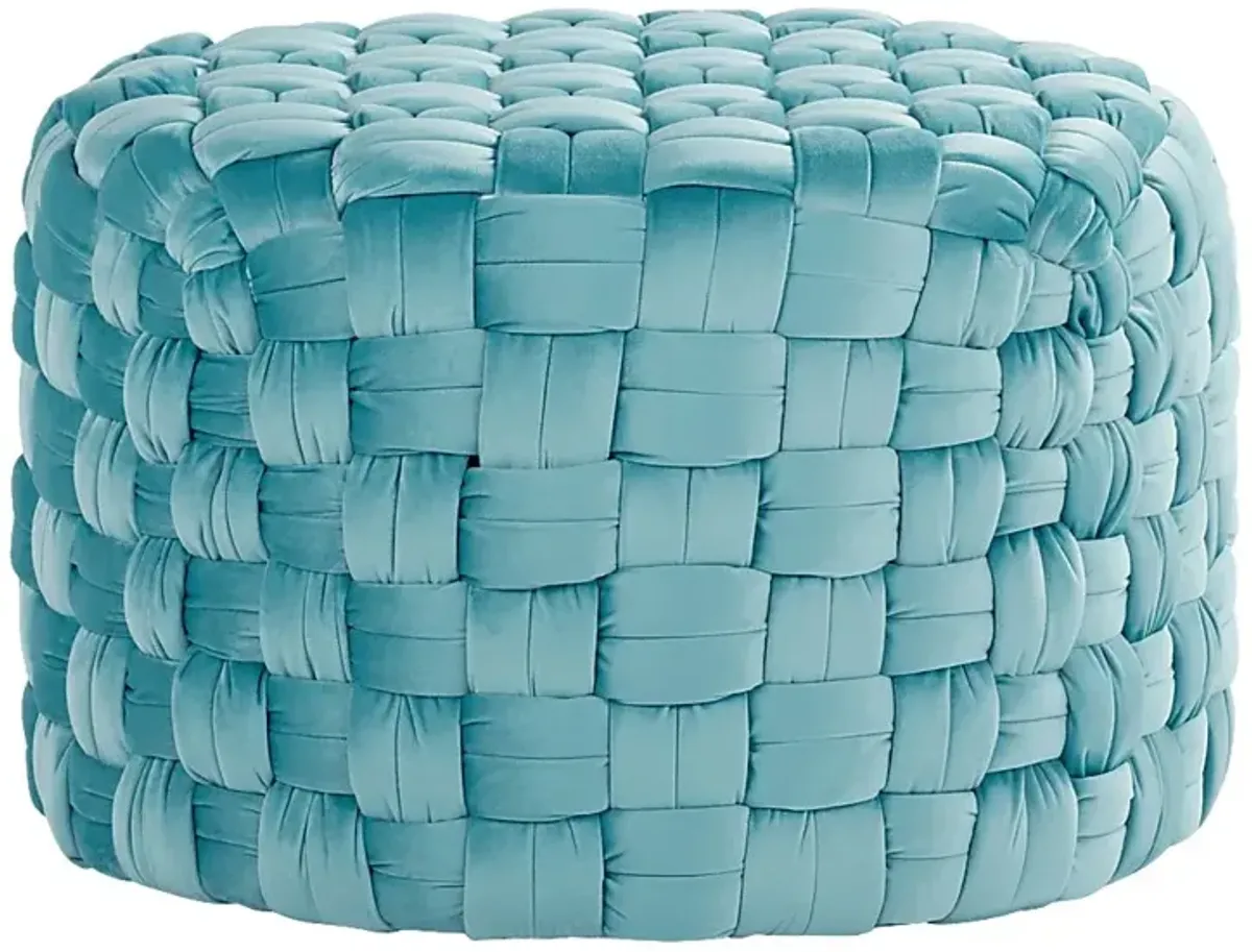 Colearine Blue Ottoman