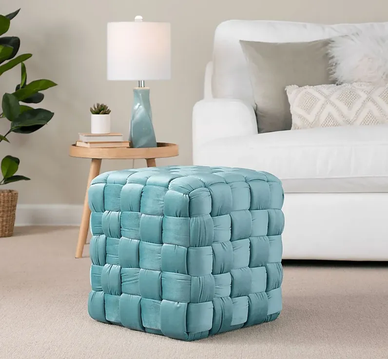 Copeleigh Blue Ottoman