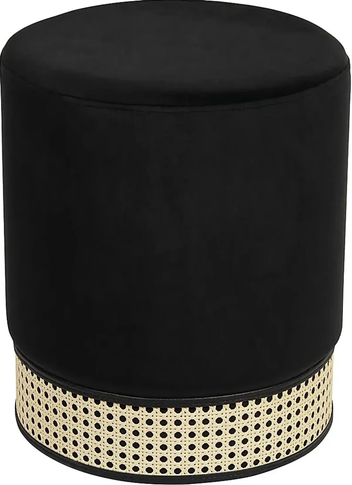 Arielan Black Ottoman