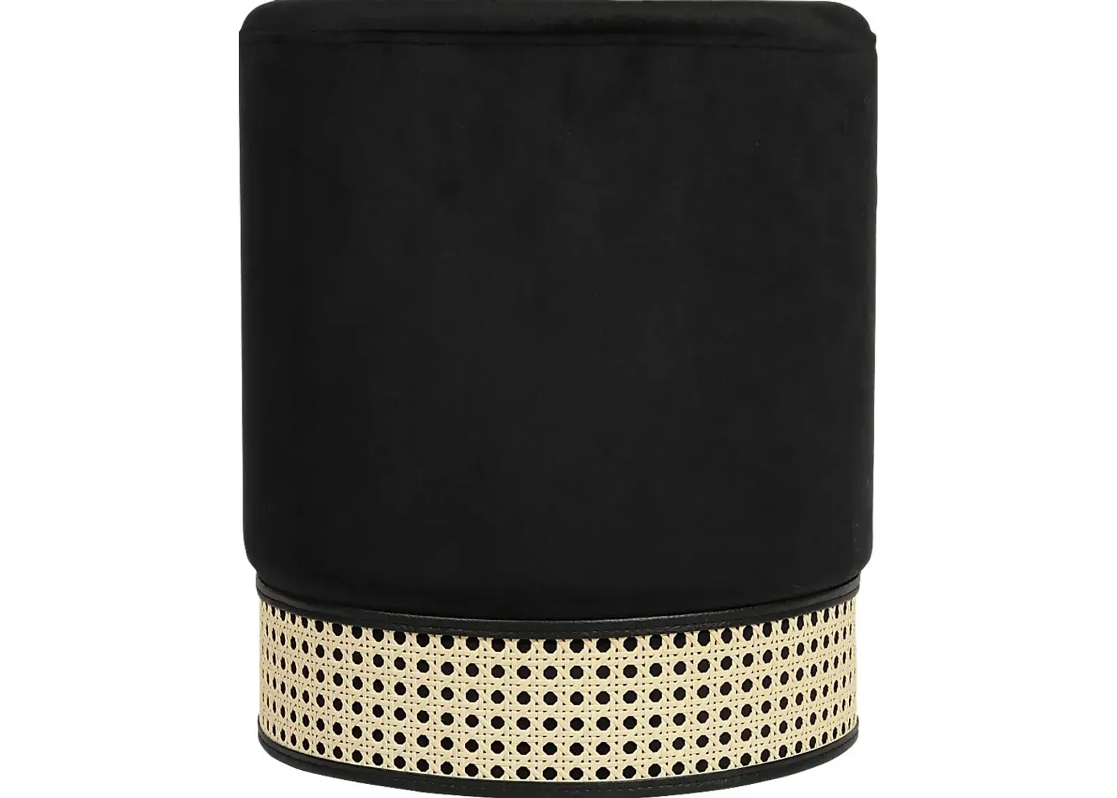 Arielan Black Ottoman