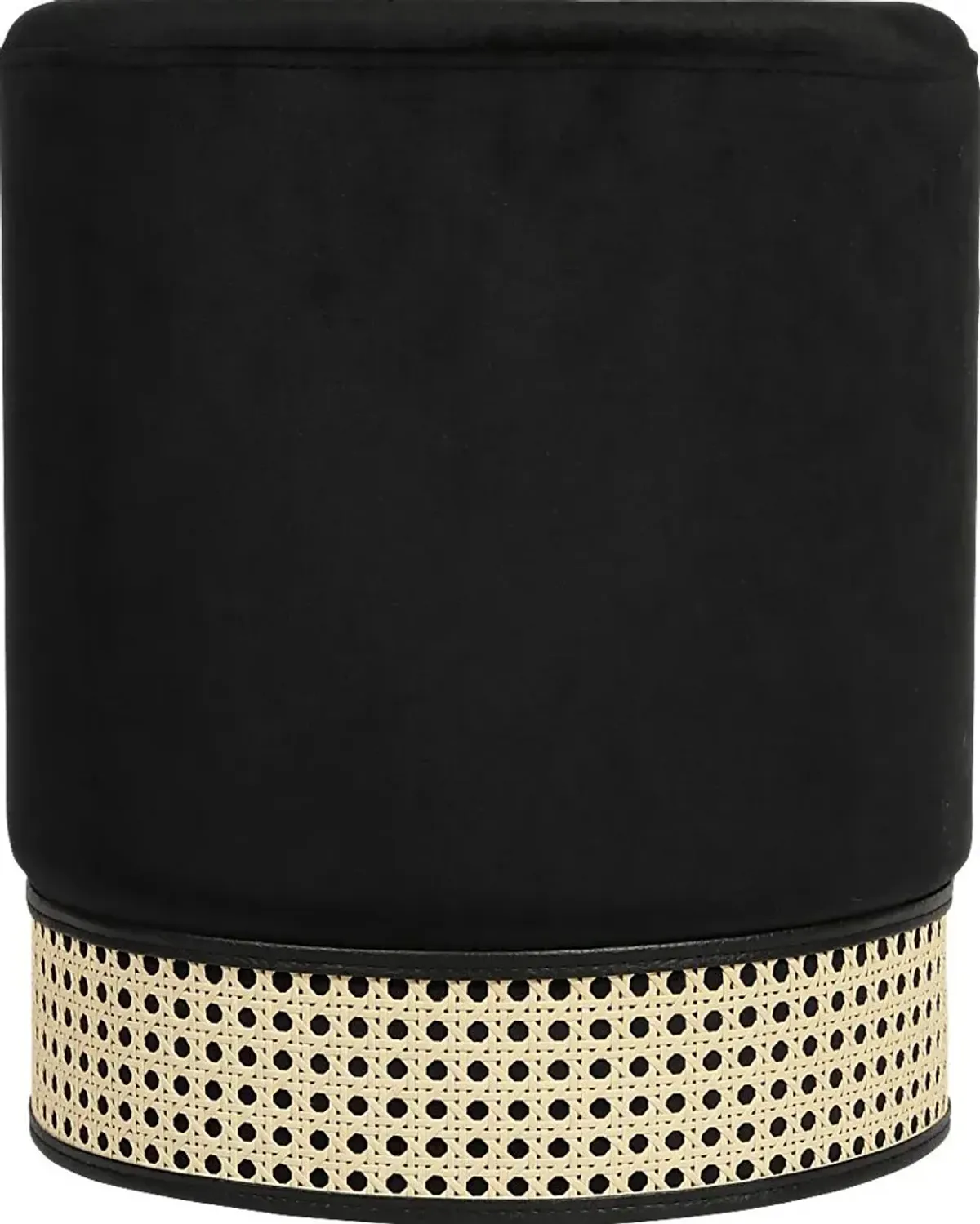 Arielan Black Ottoman