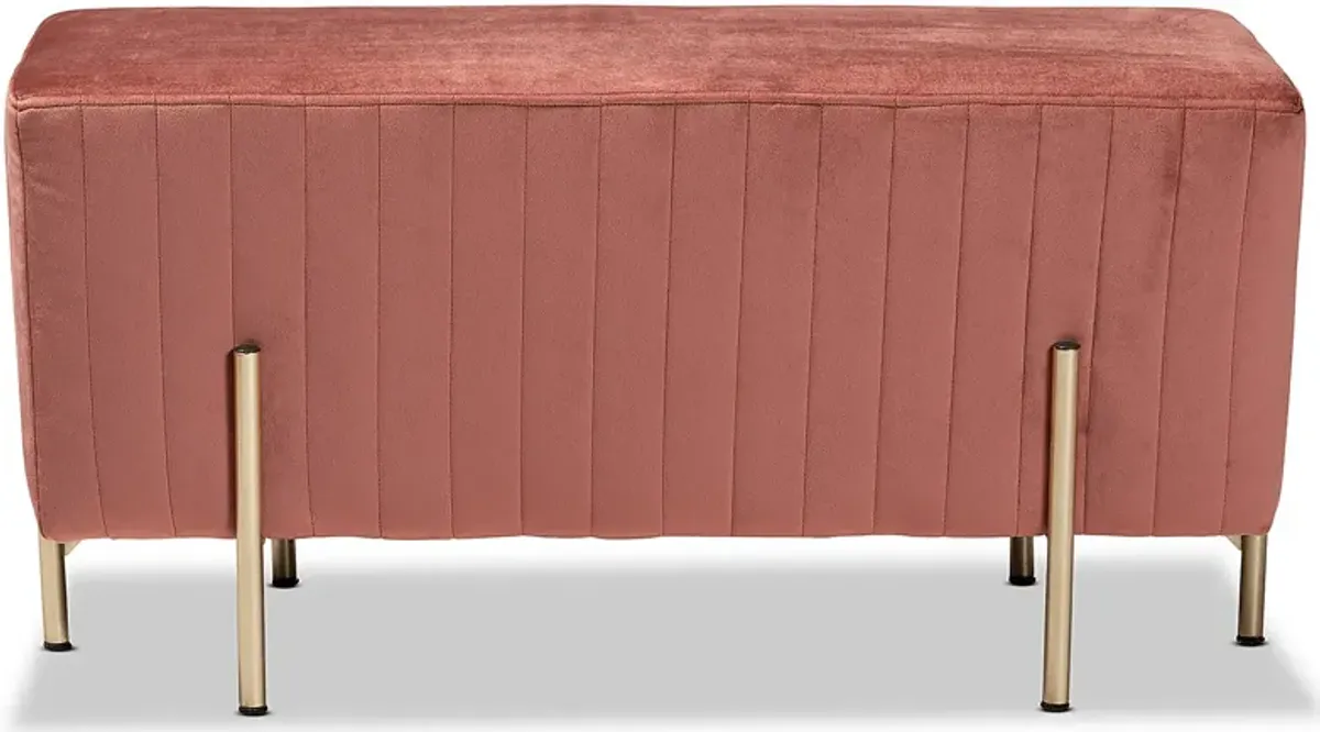 Blanning Pink Ottoman