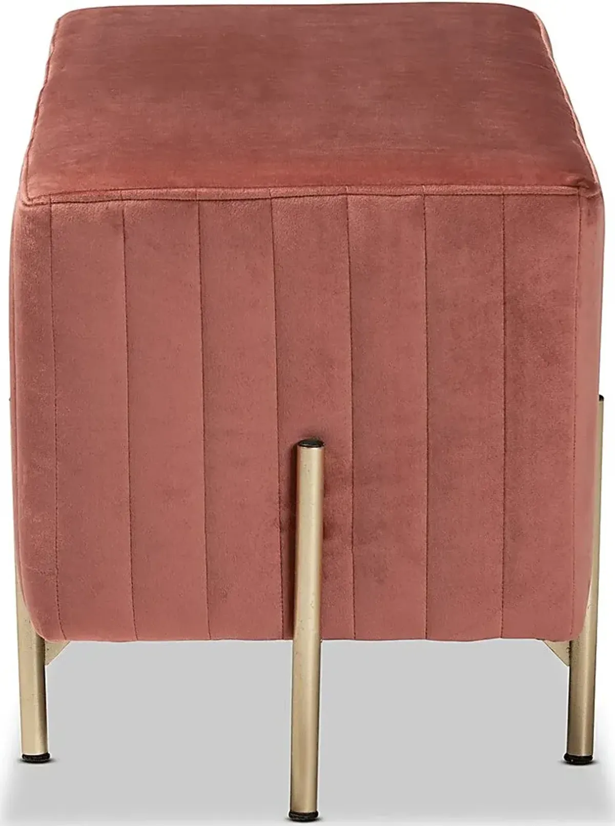 Blanning Pink Ottoman