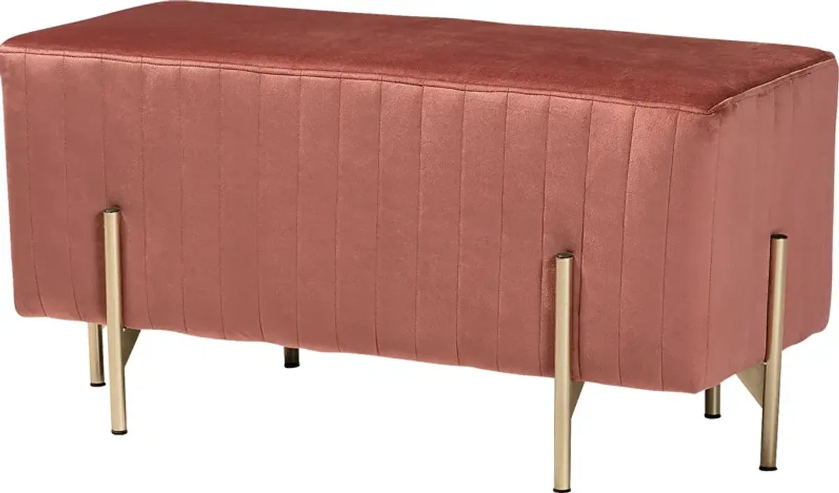 Blanning Pink Ottoman