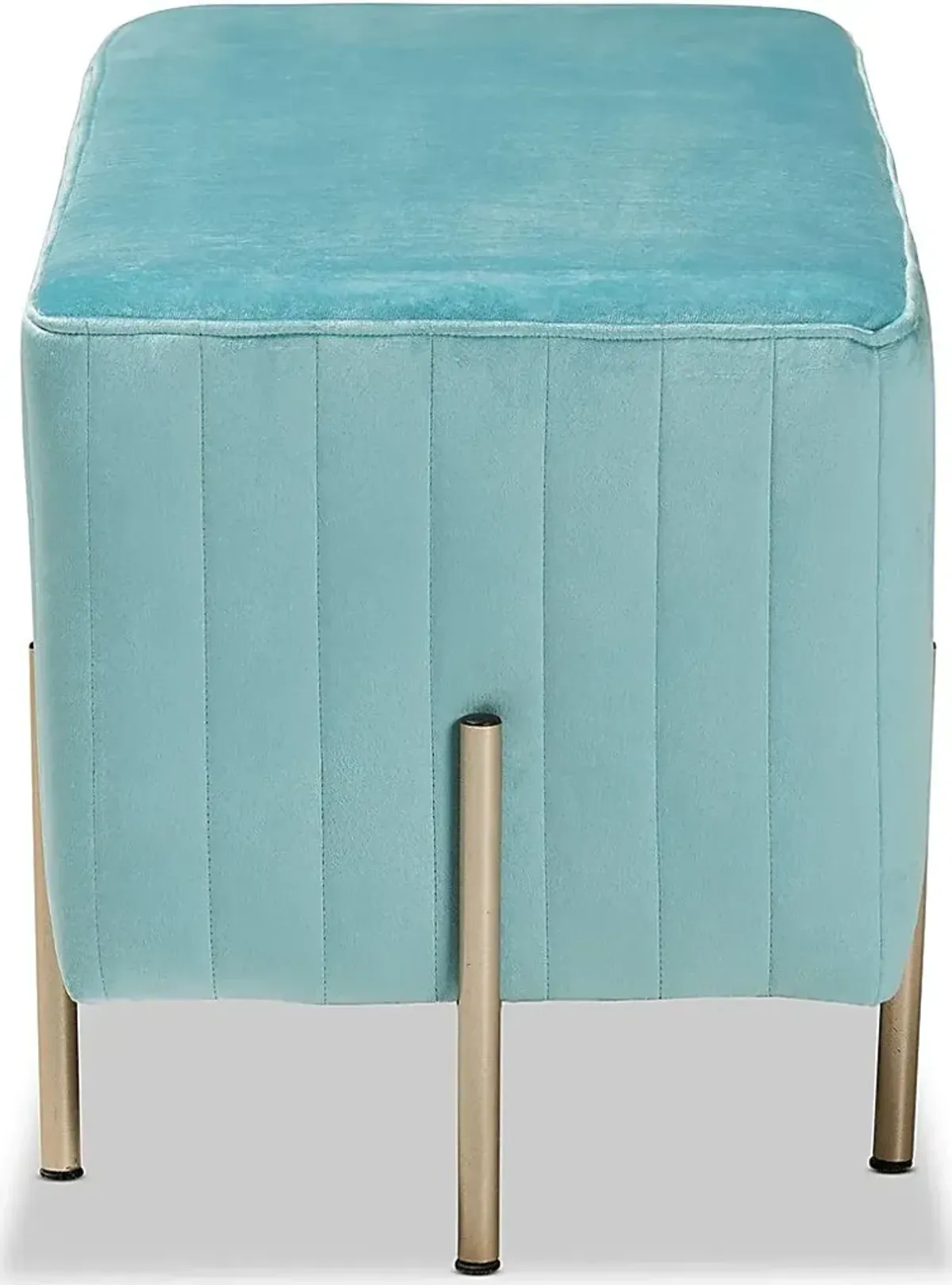 Blanning Blue Ottoman