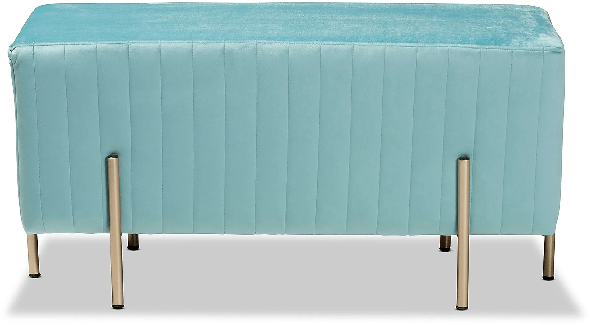 Blanning Blue Ottoman