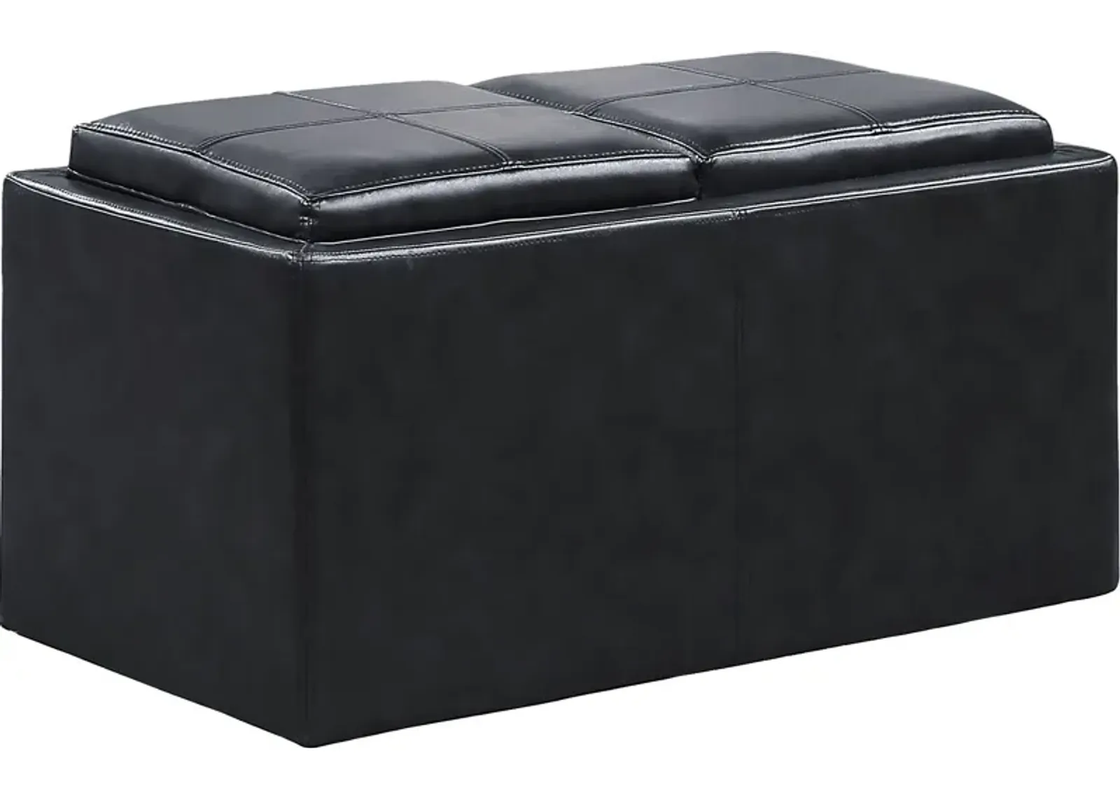 Guetlet Black Storage Ottoman