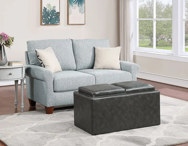 Guetlet Gray Storage Ottoman