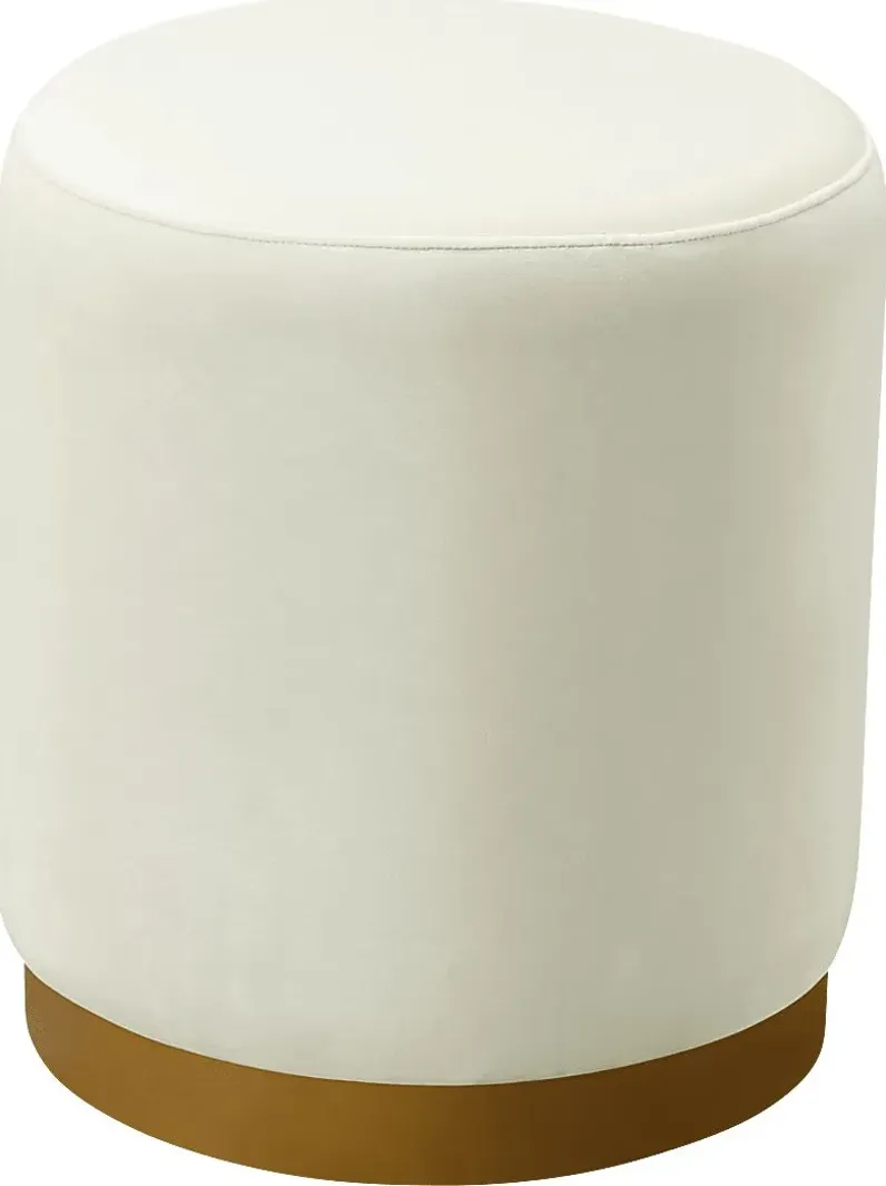 Talia Ren Cream Ottoman