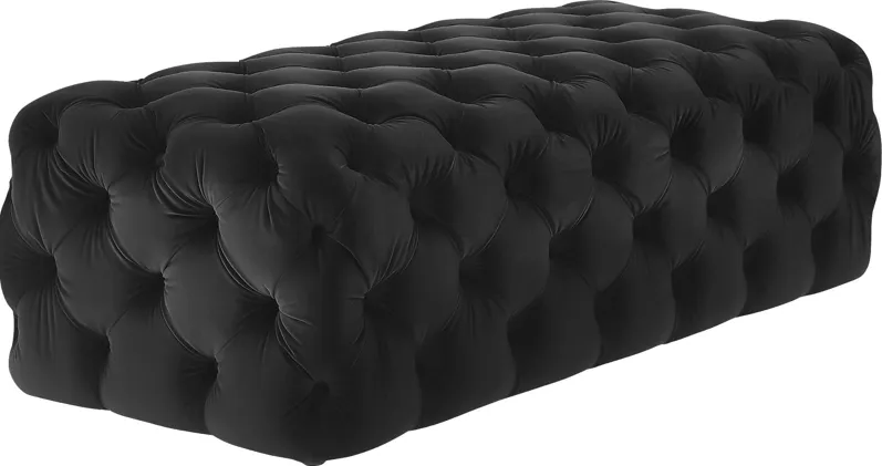 Layla Quinn Black Ottoman