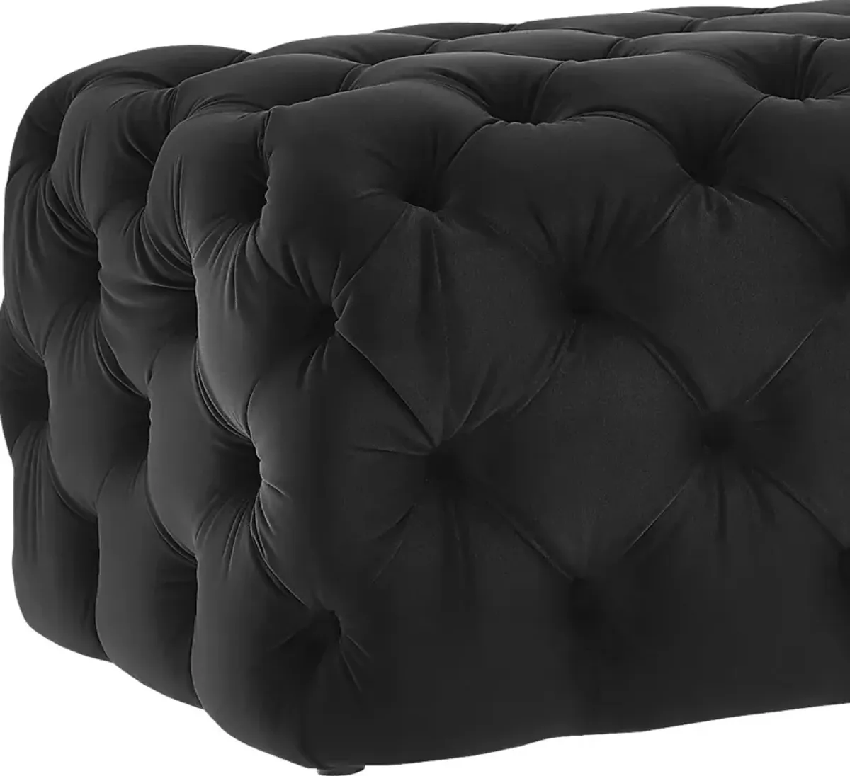 Layla Quinn Black Ottoman