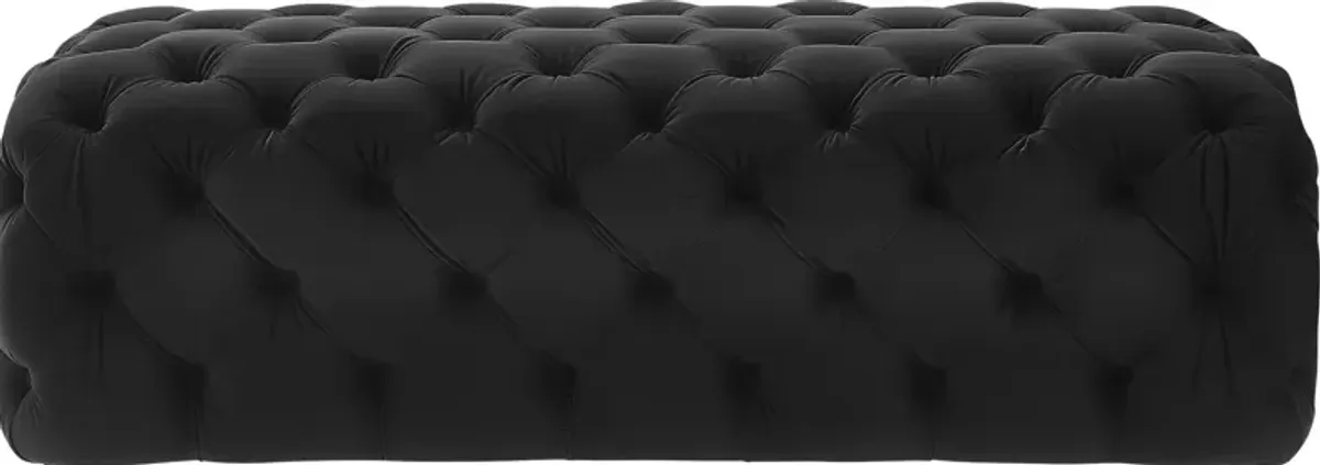 Layla Quinn Black Ottoman