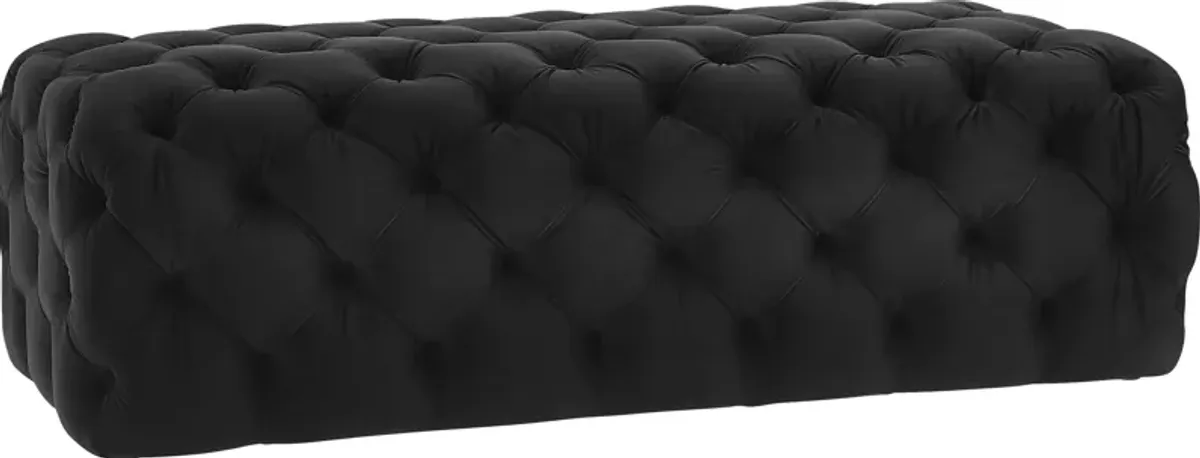 Layla Quinn Black Ottoman