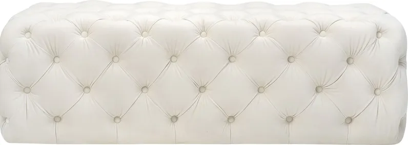 Layla Quinn Cream Ottoman