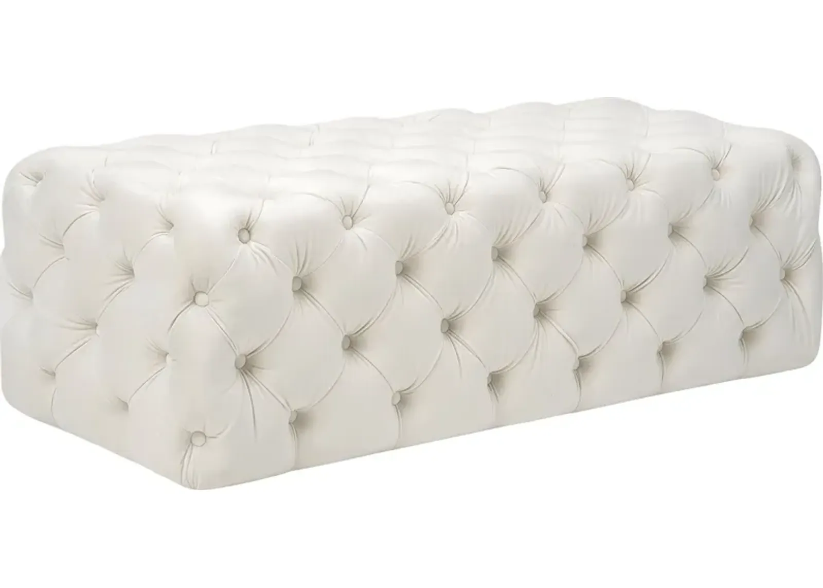 Layla Quinn Cream Ottoman