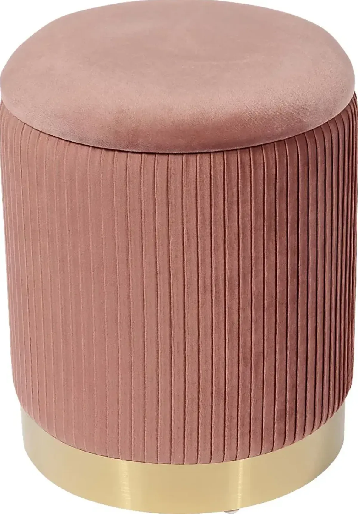 Anellar Pink Blush Storage Ottoman