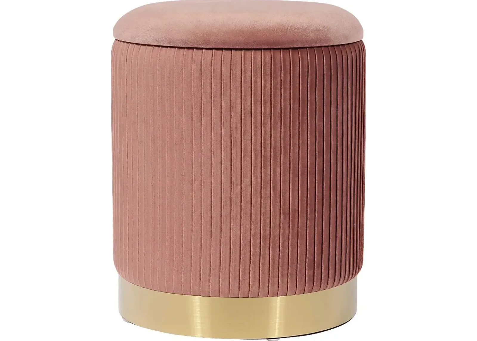 Anellar Pink Blush Storage Ottoman