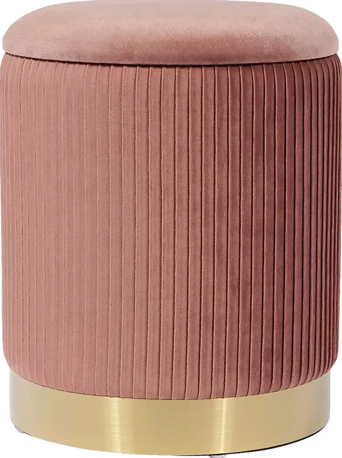 Anellar Pink Blush Storage Ottoman