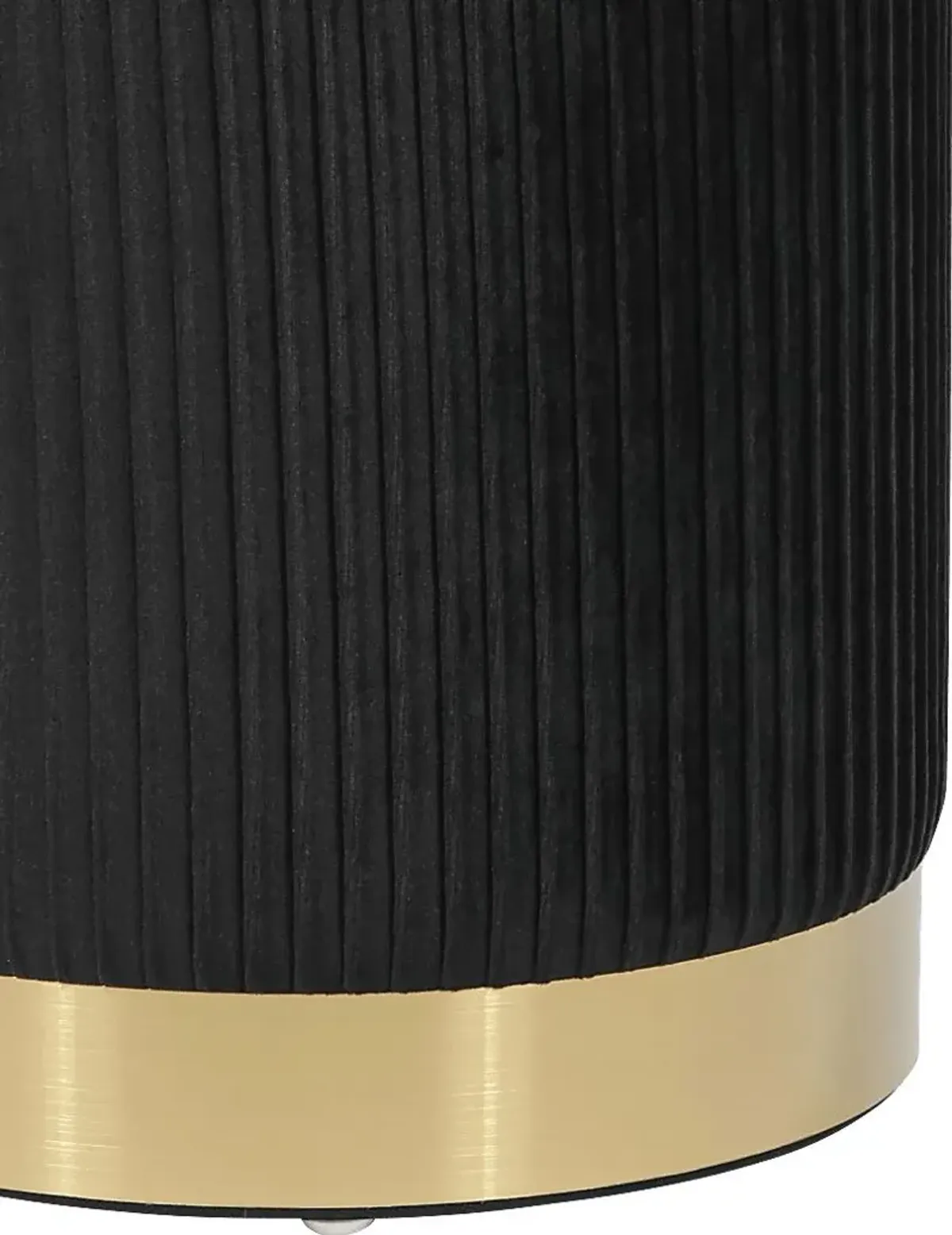 Anellar Black Storage Ottoman
