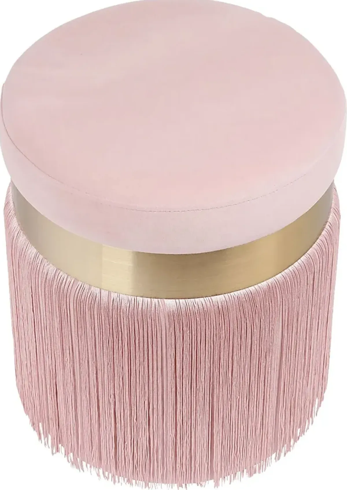 Lariel Pink Blush Ottoman