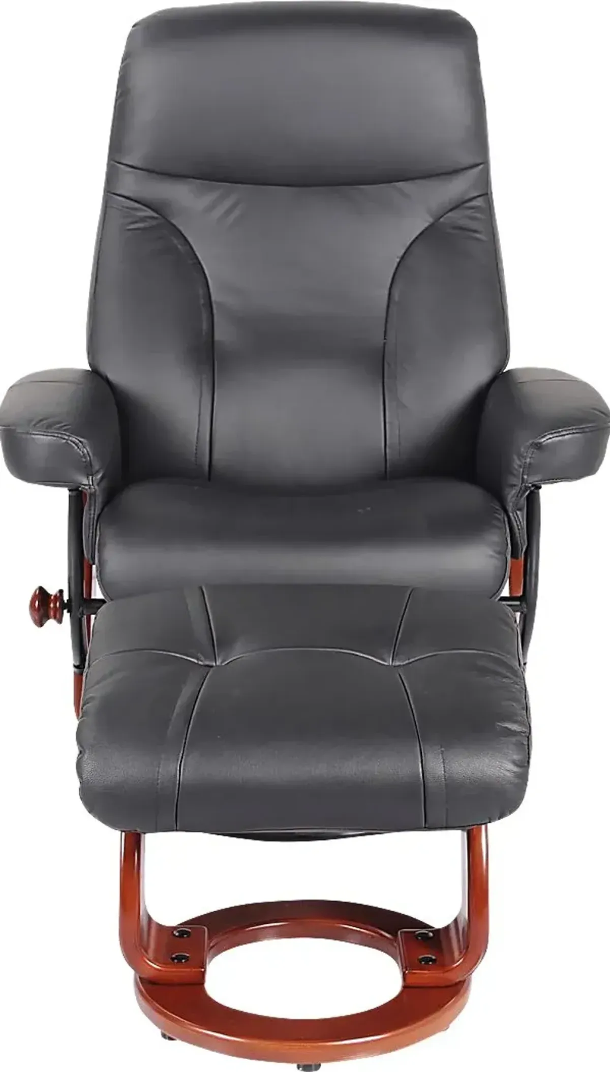 Rosaria Black Recliner & Ottoman