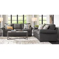 Bellingham Granite Textured 7 Pc Living Room with Gel Foam Sleeper Sofa