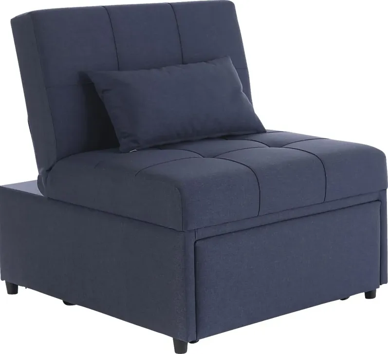 Traskwood Blue Sleeper Chair