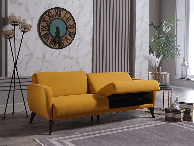 Tusico Yellow Sleeper Sofa