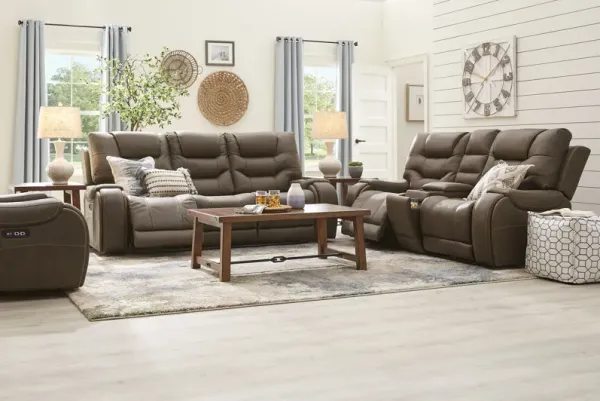 Laredo Springs Brown 8 Pc Reclining Living Room
