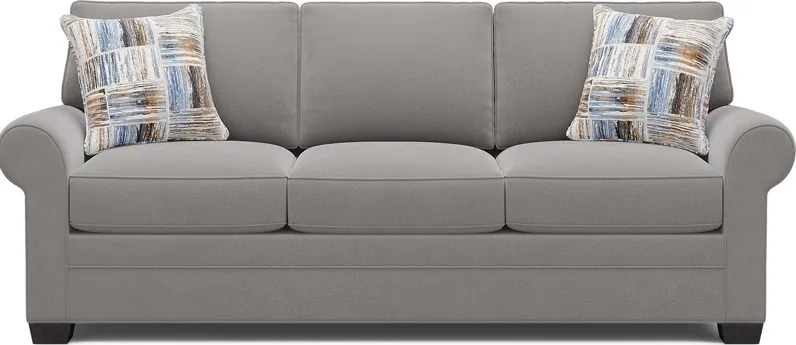 Bellingham Gray Microfiber 7 Pc Living Room with Gel Foam Sleeper Sofa