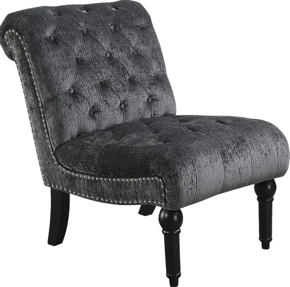 Elstree Charcoal Gray Accent Chair