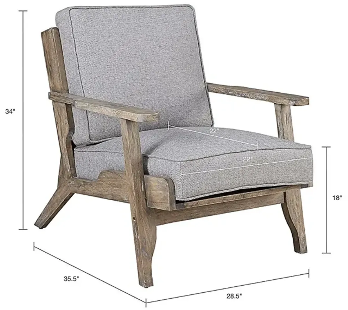 Larkview Gray Accent Chair