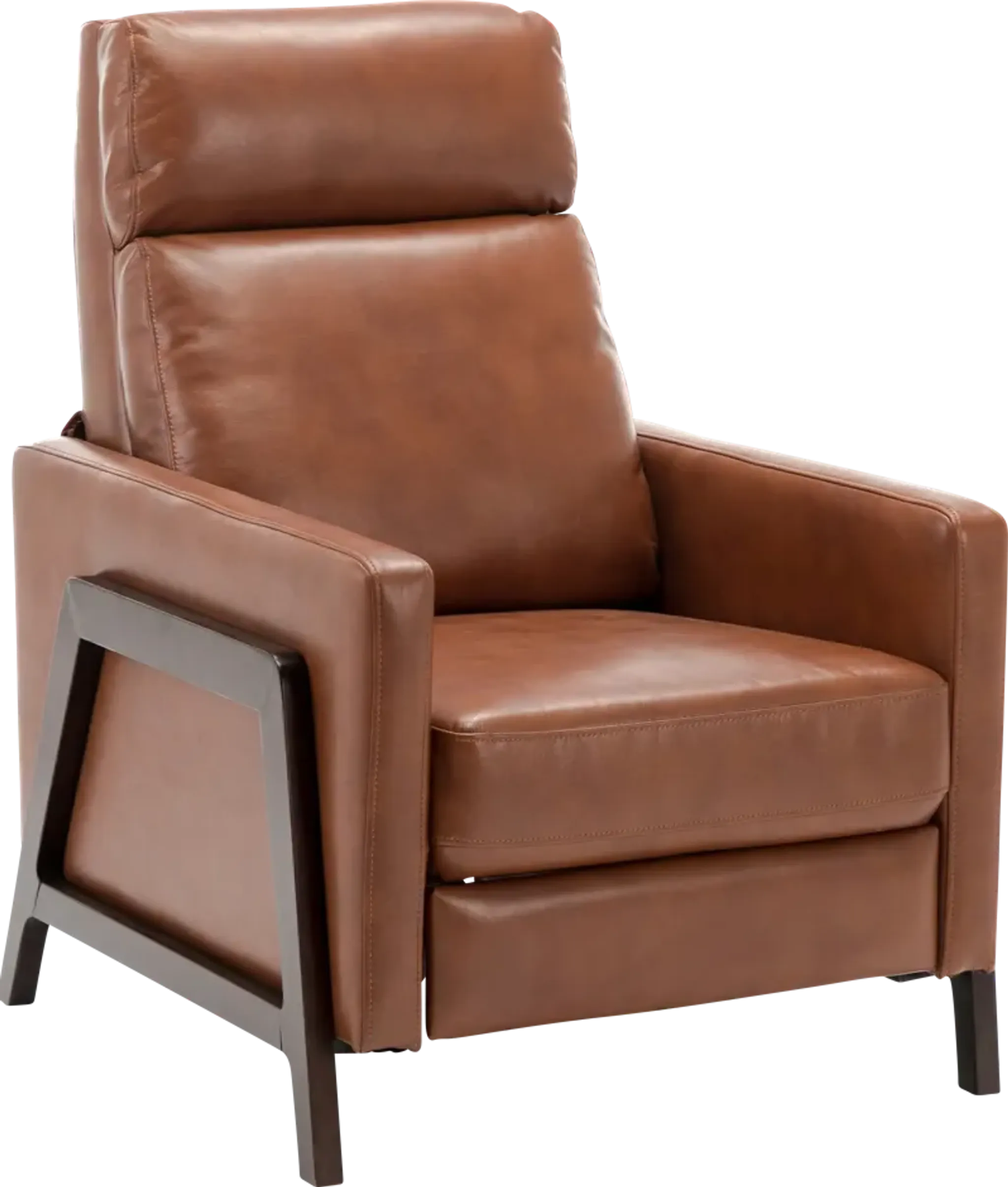 Doyers Brown Push Back Recliner | Furniture.com