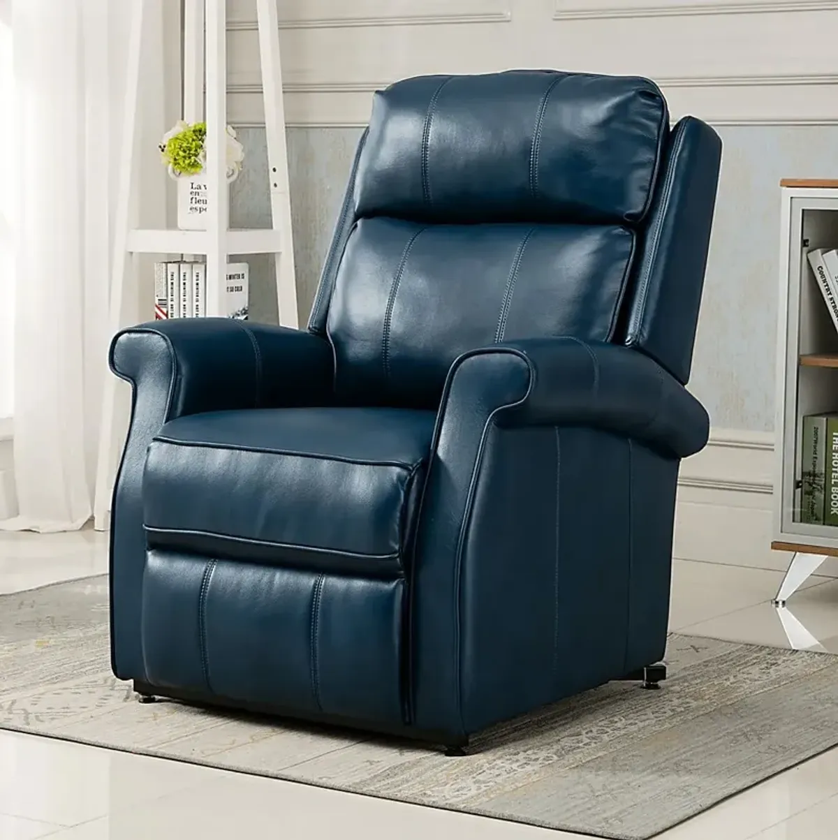 Enright Blue Power Recliner