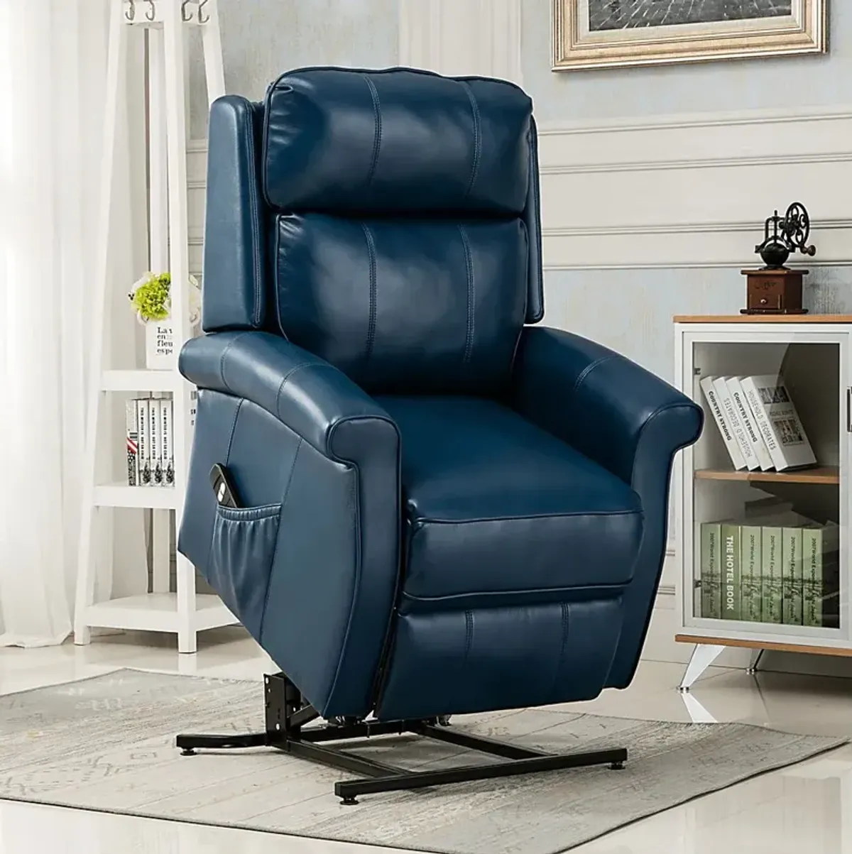 Enright Blue Power Recliner