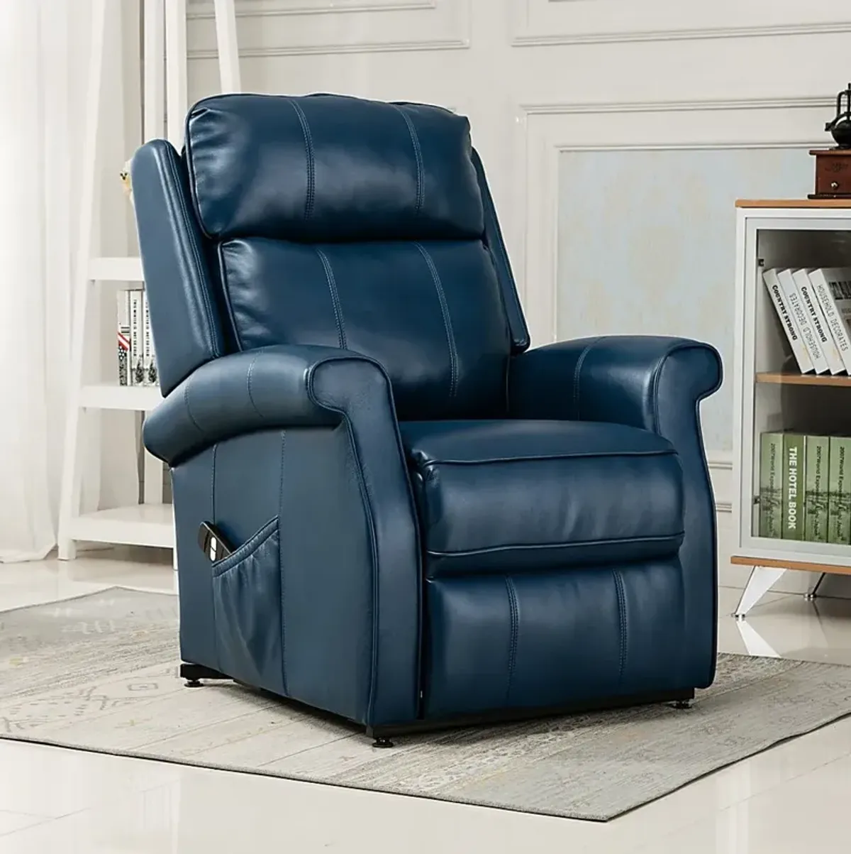 Enright Blue Power Recliner