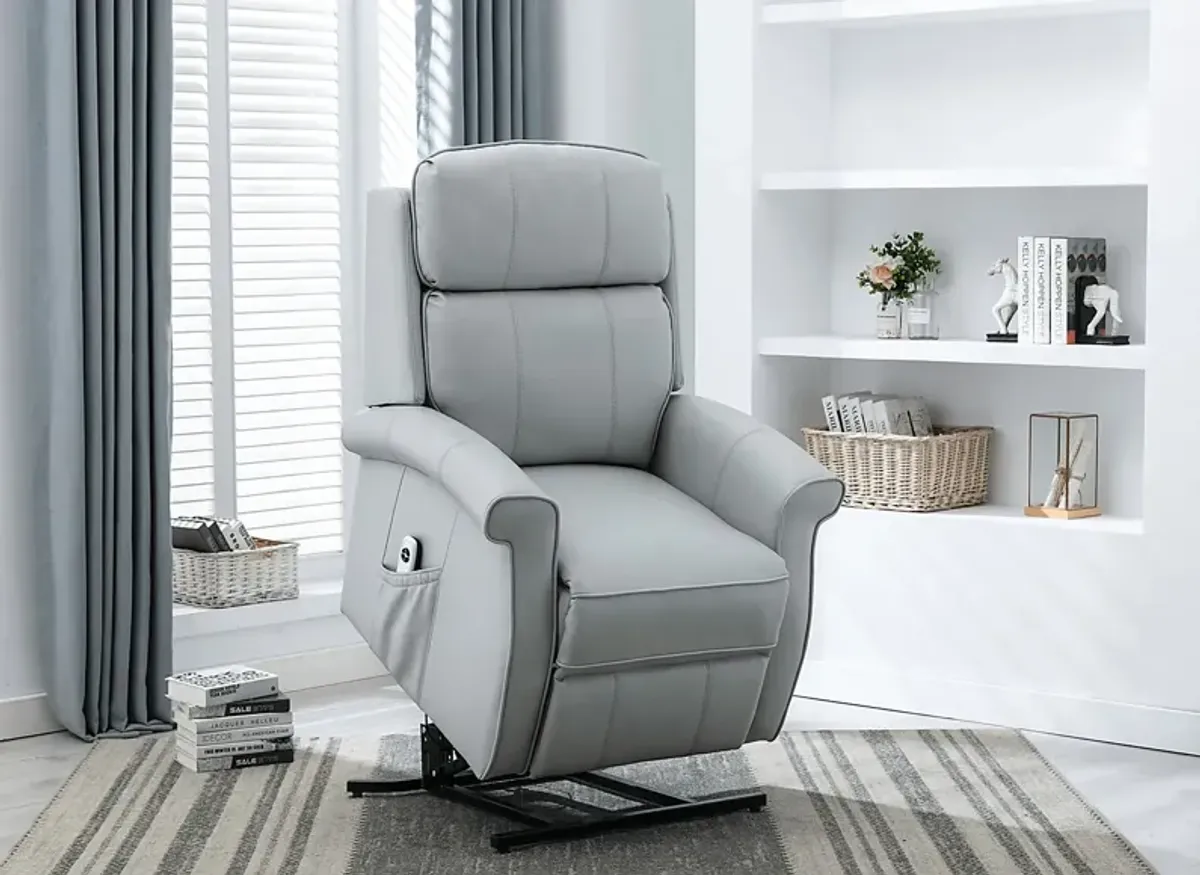 Enright Gray Power Recliner