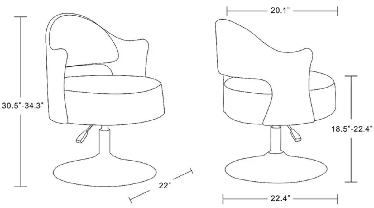 Wrightswood White Swivel Accent Chair