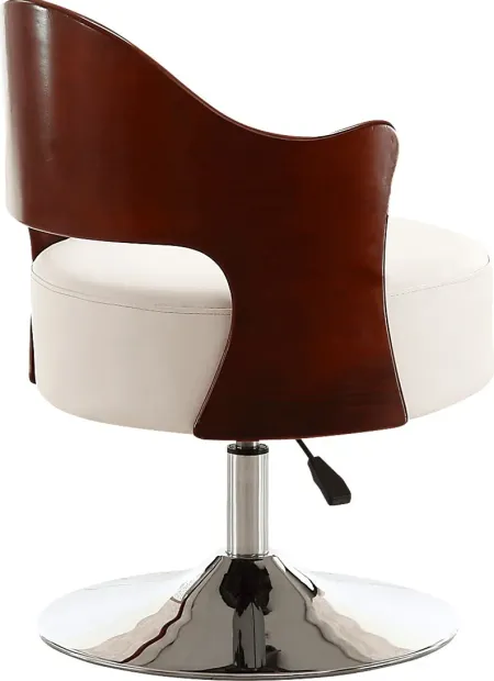Wrightswood White Swivel Accent Chair
