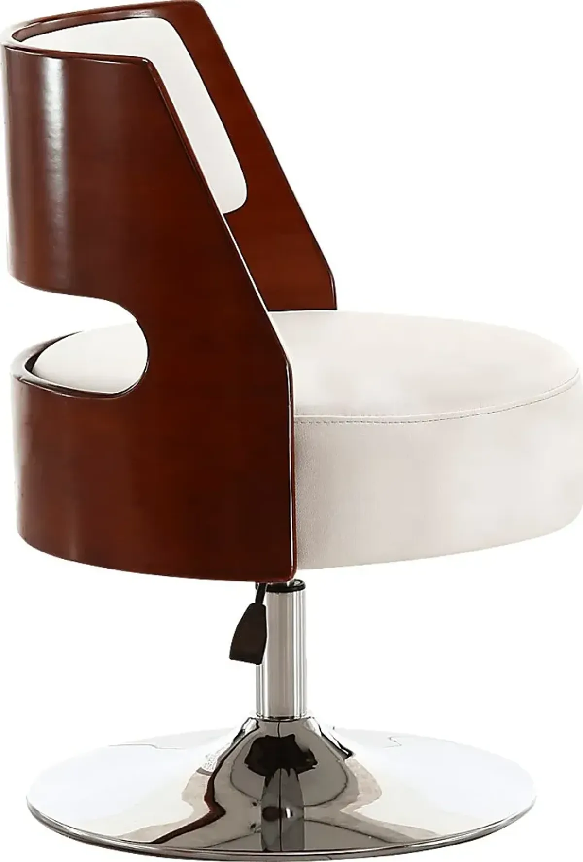 Wrightwood White Swivel Accent Chair