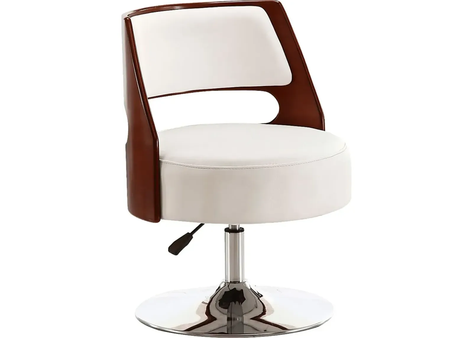 Wrightwood White Swivel Accent Chair