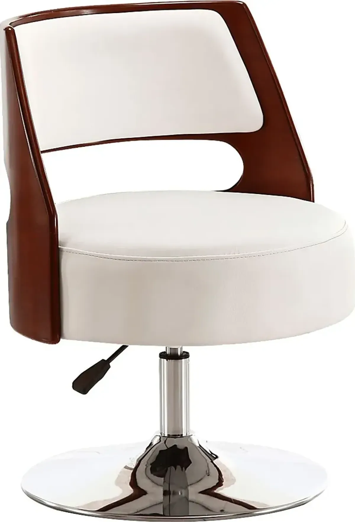 Wrightwood White Swivel Accent Chair