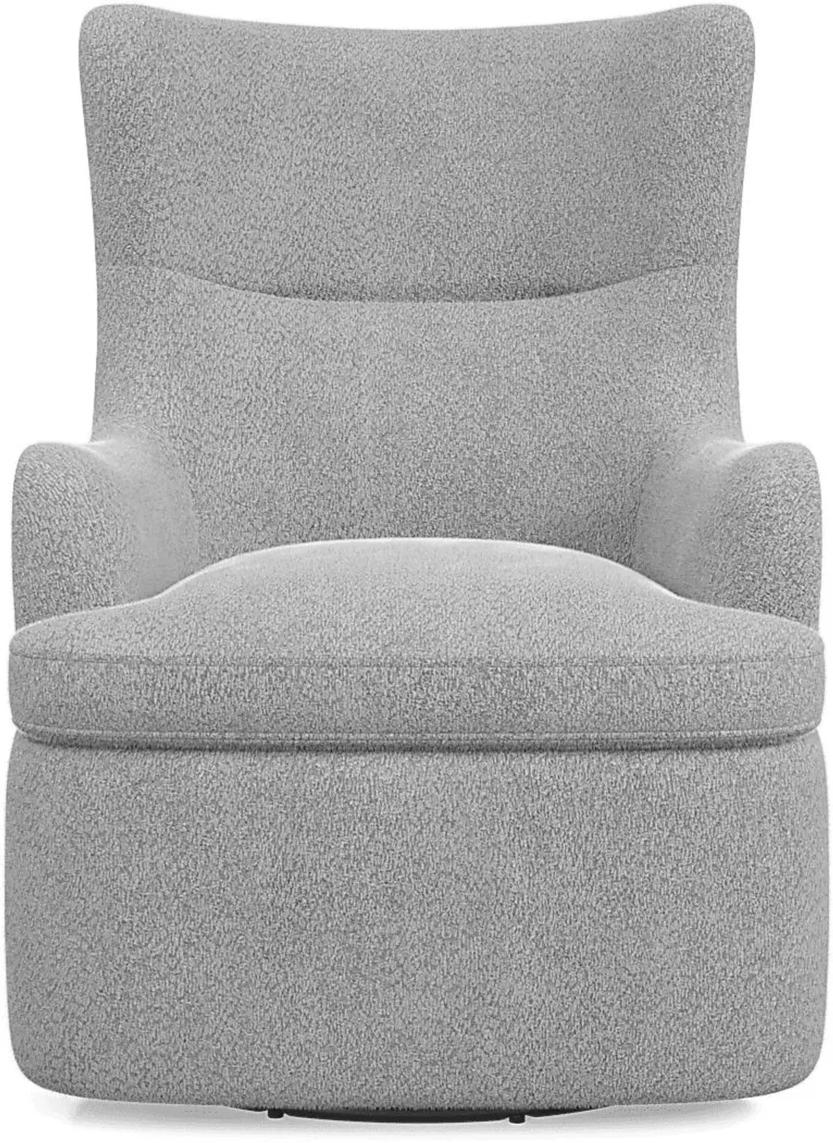 Colburn Silver Swivel Glider Accent Chair
